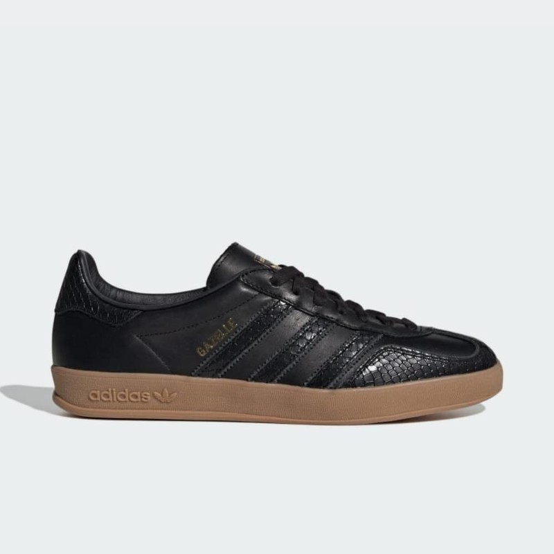 All black leather gazelle sales
